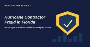 Florida hurricane contractor fraud protection for business owners featured graphic