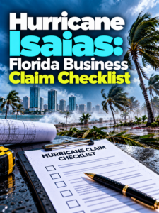 Hurricane Isaias Florida business insurance claim checklist
